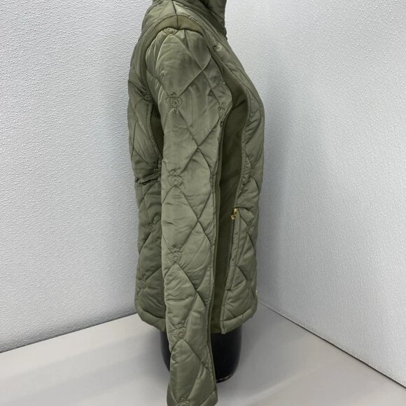 NEW PS Of SWEDEN Womens Jacket Moss Green Size L Gina Quilted Full Zip - Picture 8 of 12